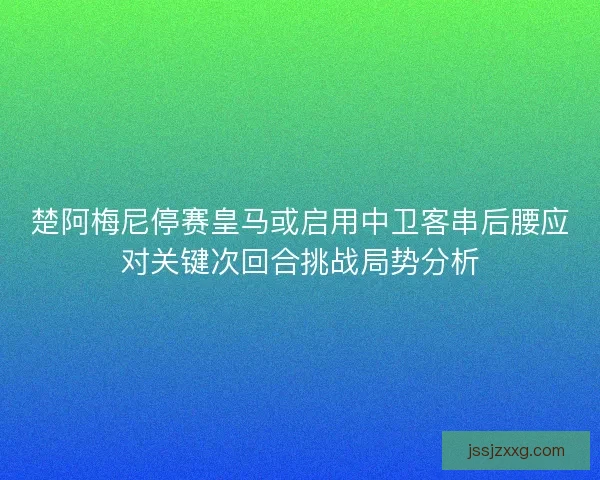 楚阿梅尼停赛皇马或启用中卫客串后腰应对关键次回合挑战局势分析